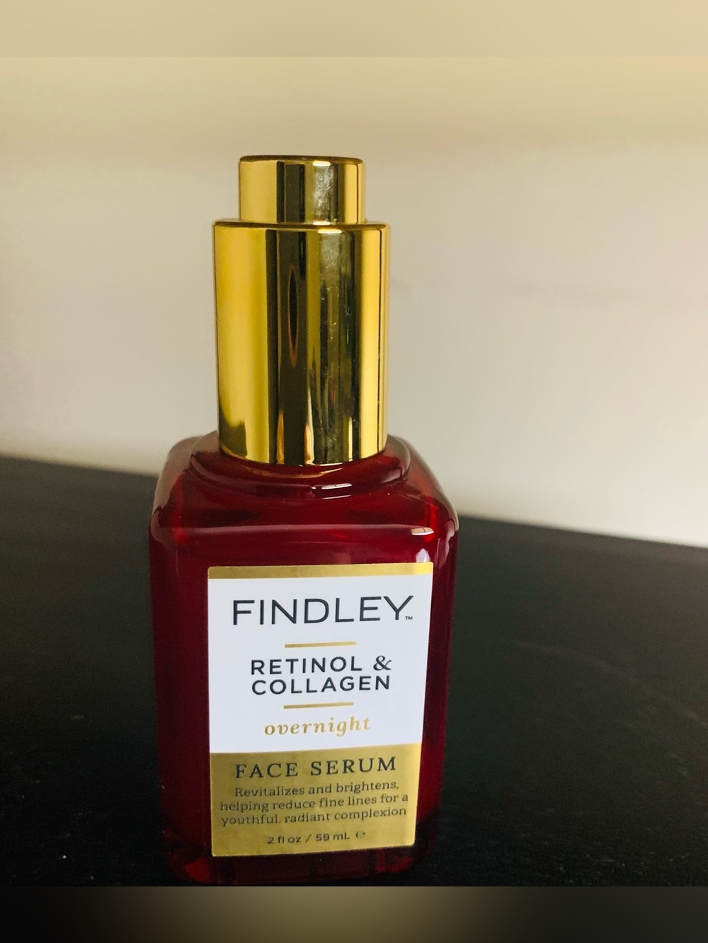 Findley Retinol & Collagen Overnight Face Serum 2oz Dropper Bottle